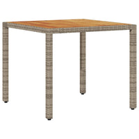 3-Delige Tuinset Met Kussens Poly Rattan En Acaciahout