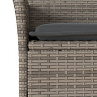 3-Delige Tuinset Met Kussens Poly Rattan En Acaciahout