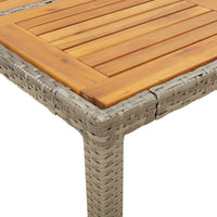 3-Delige Tuinset Met Kussens Poly Rattan En Acaciahout
