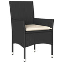 5-Delige Tuinset Met Kussens Poly Rattan En Acaciahout