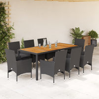 5-Delige Tuinset Met Kussens Poly Rattan En Acaciahout