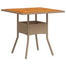 5-Delige Tuinset Met Kussens Poly Rattan En Acaciahout