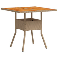 5-Delige Tuinset Met Kussens Poly Rattan En Acaciahout