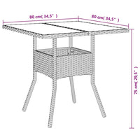 5-Delige Tuinset Met Kussens Poly Rattan En Acaciahout