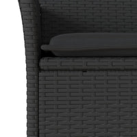 3-Delige Tuinset Met Kussens Poly Rattan En Acaciahout