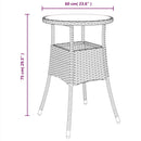 5-Delige Tuinset Met Kussens Poly Rattan En Glas