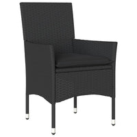 3-Delige Tuinset Met Kussens Poly Rattan En Acaciahout