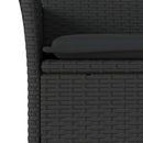 3-Delige Tuinset Met Kussens Poly Rattan En Acaciahout