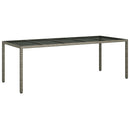 11-Delige Tuinset Met Kussens Poly Rattan En Glas
