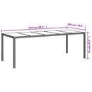 11-Delige Tuinset Met Kussens Poly Rattan En Glas