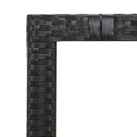 9-Delige Tuinset Poly Rattan Zwart
