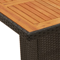 11-Delige Tuinset Met Kussens Poly Rattan Zwart