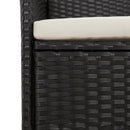 11-Delige Tuinset Met Kussens Poly Rattan Zwart