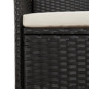 11-Delige Tuinset Met Kussens Poly Rattan Zwart