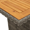 11-Delige Tuinset Met Kussens Poly Rattan Grijs