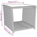3-Delige Tuinset Met Kussens Poly Rattan Beige