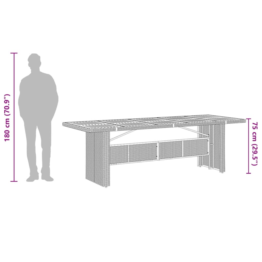 7-Delige Tuinset Met Kussens Poly Rattan Grijs