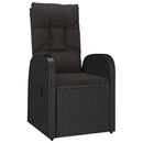 9-Delige Tuinset Poly Rattan Zwart