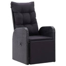 9-Delige Tuinset Poly Rattan Zwart