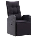 9-Delige Tuinset Poly Rattan Zwart