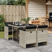 13-Delige Tuinset Met Kussens Poly Rattan