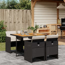 13-Delige Tuinset Met Kussens Poly Rattan
