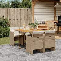 13-Delige Tuinset Met Kussens Poly Rattan