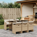 13-Delige Tuinset Met Kussens Poly Rattan