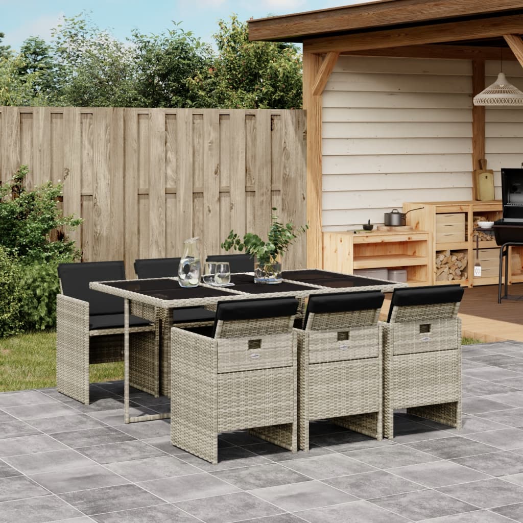 13-Delige Tuinset Met Kussens Poly Rattan