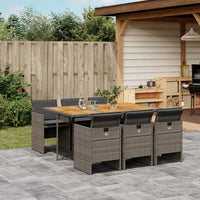 13-Delige Tuinset Met Kussens Poly Rattan