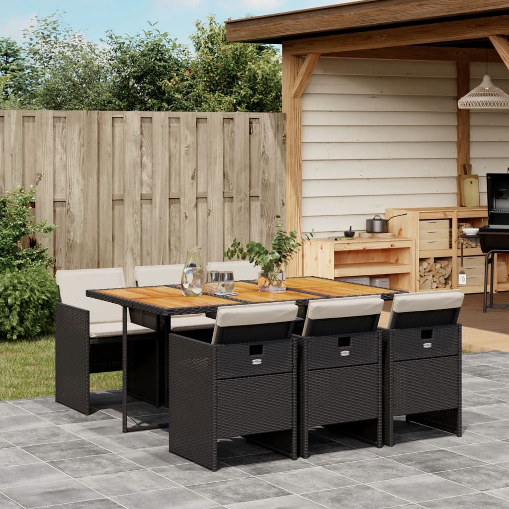 13-Delige Tuinset Met Kussens Poly Rattan