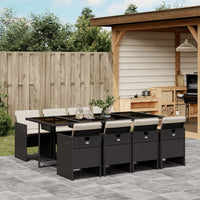 13-Delige Tuinset Met Kussens Poly Rattan