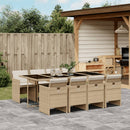13-Delige Tuinset Met Kussens Poly Rattan