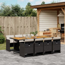 13-Delige Tuinset Met Kussens Poly Rattan