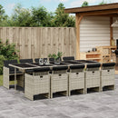 13-Delige Tuinset Met Kussens Poly Rattan