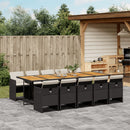 13-Delige Tuinset Met Kussens Poly Rattan