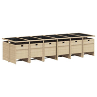13-Delige Tuinset Met Kussens Poly Rattan