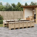13-Delige Tuinset Met Kussens Poly Rattan