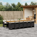 13-Delige Tuinset Met Kussens Poly Rattan
