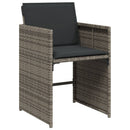 5-Delige Tuinset Met Kussens Poly Rattan