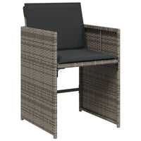 5-Delige Tuinset Met Kussens Poly Rattan
