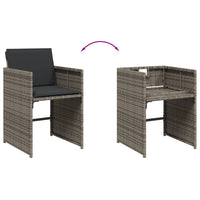 5-Delige Tuinset Met Kussens Poly Rattan