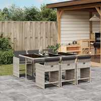 5-Delige Tuinset Met Kussens Poly Rattan