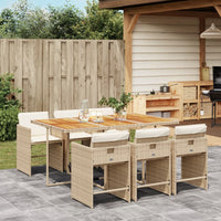 5-Delige Tuinset Met Kussens Poly Rattan