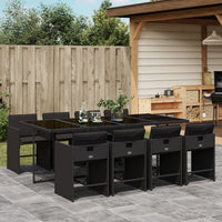 5-Delige Tuinset Met Kussens Poly Rattan