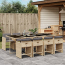 5-Delige Tuinset Met Kussens Poly Rattan