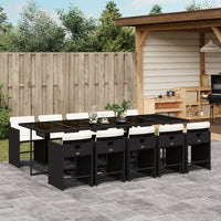 5-Delige Tuinset Met Kussens Poly Rattan