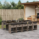 5-Delige Tuinset Met Kussens Poly Rattan