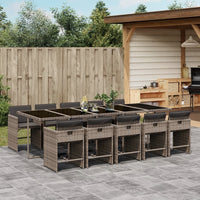 5-Delige Tuinset Met Kussens Poly Rattan