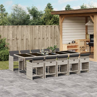 5-Delige Tuinset Met Kussens Poly Rattan